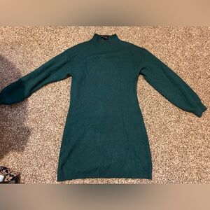 Line & Dot Teal Mini Dress